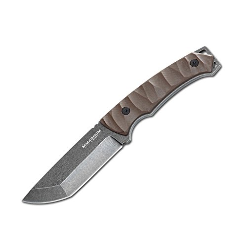 Boker Magnum 02MB540 Breacher Knife with 4 1/4 in. 440 Stainless Steel Blade, Brown