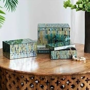 Amazon.co.jp: モダンアンティーク調 ブルーとグリーンの