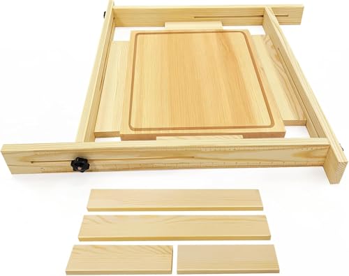 Juice Groove Router Jig Adjustable Wooden Juice Groove Jig for Cutting Boards Easy-to-Use Router Guides for Square Grooves DIY Projects & Woodworking