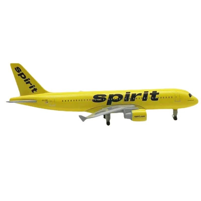 Image of American Spirit A320 Aircraft Model | 1:300 Scale | Die-Cast Alloy Airplane Model | Premium Collectible Display Plane for Aviation Enthusiasts | Multicolor