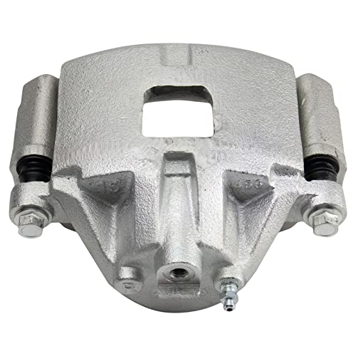 Image of TRQ Front Disc Brake Caliper with Bracket & Hardware RH