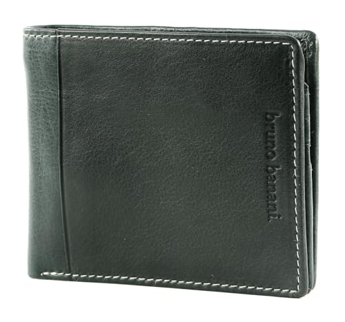 Bruno Banani portefeuille homme noir grand compartiment billets
