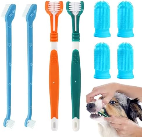 Juego de Cepillos de Dientes para Perros de 8 Piezas, Cepillos de...