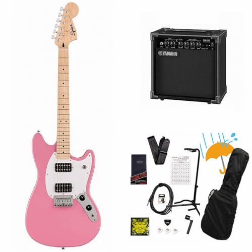 Squier/Sonic Mustang HH Maple FB WH PG Flash Pink GA15II�A���v�t�����S�҃Z�b�gR
