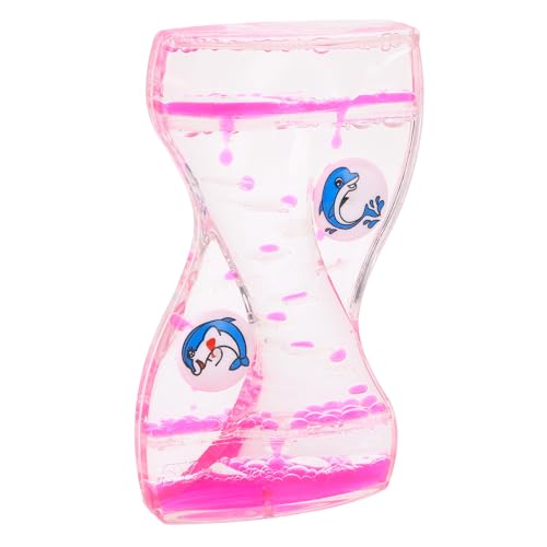 Dpofirs Timer de Bulles de Mouvement Liquide, Acrylique Timer de Bulles Liquides (Style Dauphin)