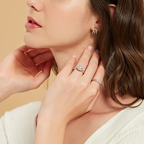 Mameloly 1.2ct Wedding Band Set