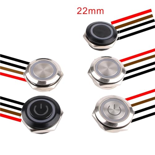 Interrupteur bouton-poussoir 22mm pour remplacer un bouton de commande usé - 3