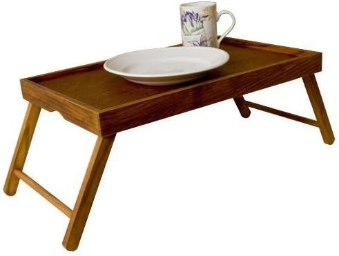 Eaglelnw Folding Bed Tray Pine Wood Serve Breakfast Dinner