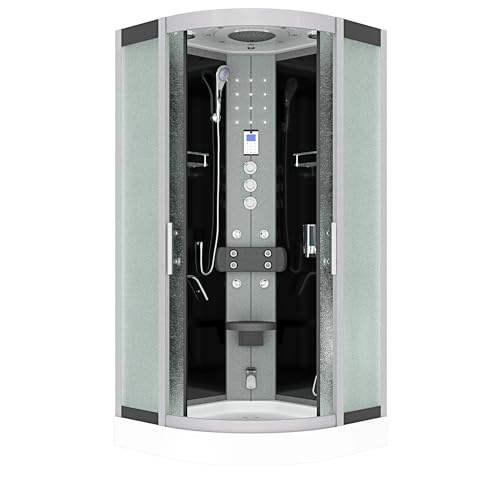 AcquaVapore Dampfdusche Duschkabine Sauna Dusche D58-13M3 90x90 cm ohne 2K Scheiben Versiegelung