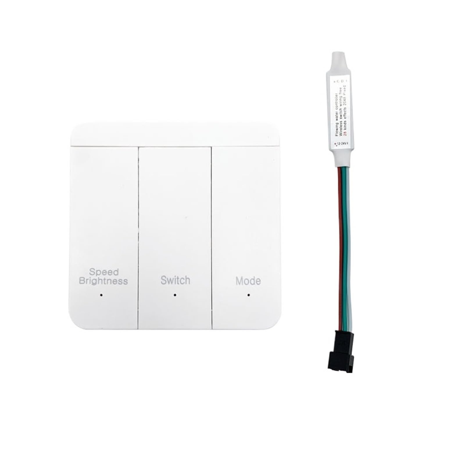Controlador WS2811 de tira LED con efecto agua corriente y regulador de flujo inverso 3K