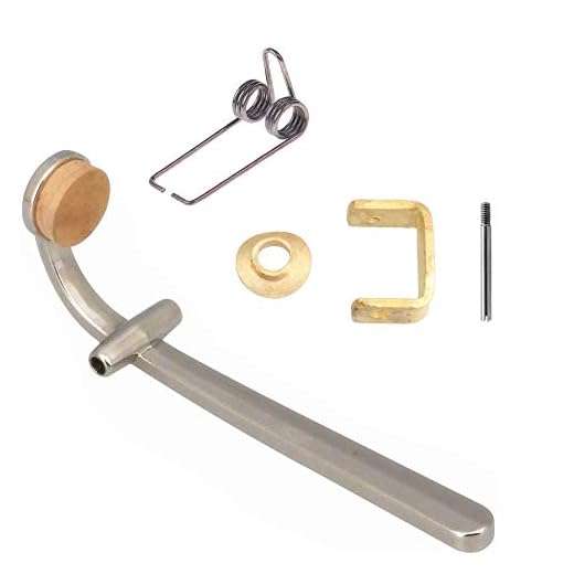 Jiayouy 6Pcs Trombone Wind Instruments Accessory Drain Valves Steel Wire Spring Valve Base Shaft Cork Pad