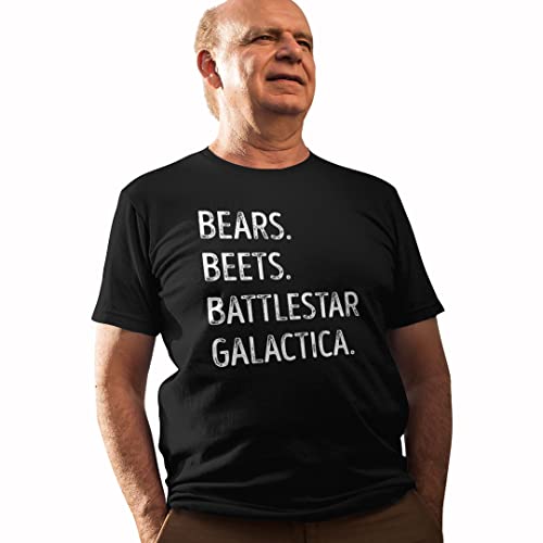Feisty And Fabulous Jim Impersonating Dwight, Fact, Bears, Beets, Battlestar T-Shirt, Xl, Black #TOP5