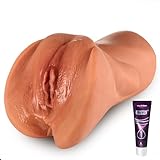 Realistische Masturbator, masturbieren für männer Sex Spielzeug Pussy Taschenmuschi Realistisch Groß mit 3D Vagina Klitoris Anal Erotik Sexspielzeug für Männer Masturbieren Mann