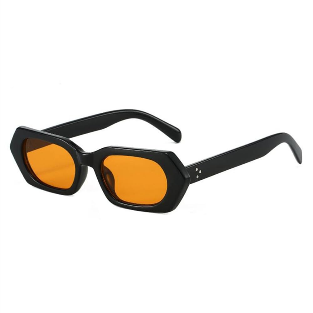 Polygonale Sonnenbrille mit schmalem Rahmen für Damen, Vintage, klein, rechteckig, Coole Sonnenbrille für Damen, klare Schattierungen, Brillen, UV400