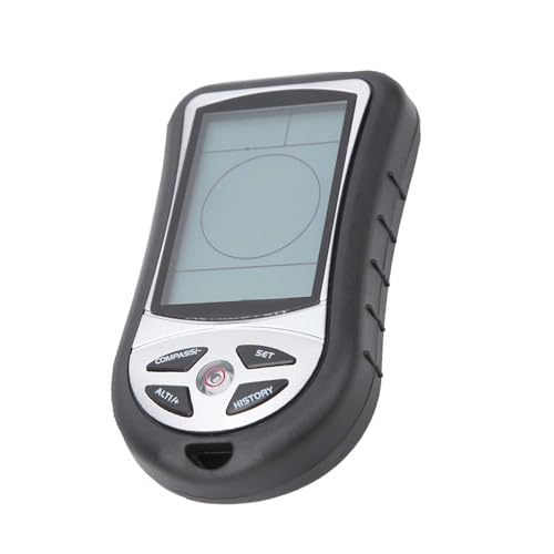 Multifunction Digital Altimeter, 8 in 1 Handheld Altitude Meter Thermometer Electronic Navigation Compass Barometer Thermometer Compass Handheld Outdoor Meter Device