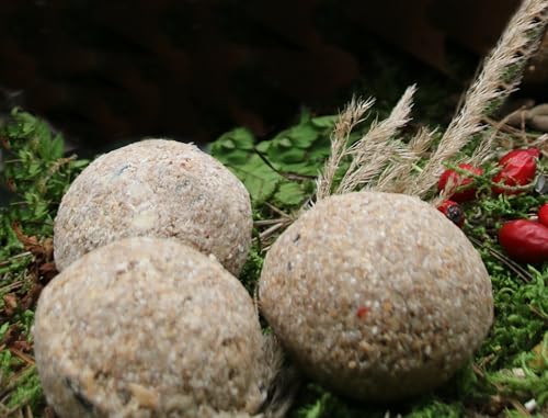 Anhaltiner Meisenknödel 100 Stück ohne Netz Vogelfutter Wildvogelfutter Meisenfutter eigene Produktion in Deutschland hergestellt