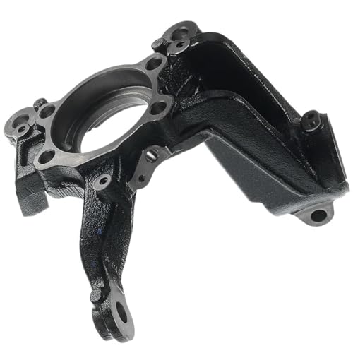 Image of Detroit Axle - Front Left Steering Knuckle for 2011-2018 Volkswagen Jetta, 2012-2022 Passat, 2011-2019 Beetle, 2013 2014 2015 2016 2017 Driver Side Steering Knuckle Assembly Replacement
