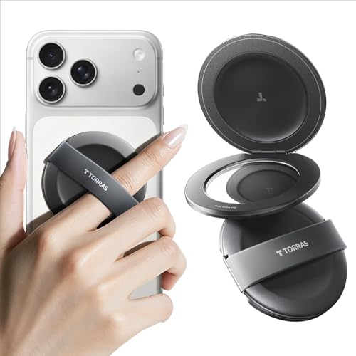 TORRAS (�g���X) 2026�N�A�b�v�O���[�h (Gen7.0) ���C�d�b�O���b�v�����O�X�^���h�z���_�[ ���K�ȃV���R�������O MagSafe�A�N�Z�T���[�Ή� 4�C��1�L�b�N�X�^���h iPhone 17 Pro Max 16 15 14 13 Andr