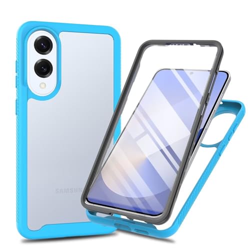 Coque Samsung S25 Edge transparente coque fine protecteur ecran bleu clair