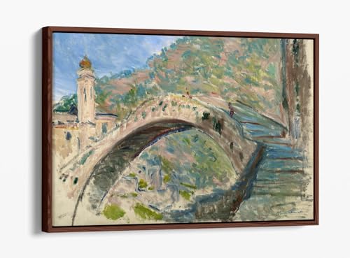 Toile Monet Bridge at Dolceacqua pour sublimer votre salon contemporain