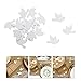 Produktbild Oblique Unique® Holz Tauben Konfetti Tischdeko für Taufe Kommunion Konfirmation Hochzeit Firmung Junge Mädchen Streudeko Verzierung (Weiß)