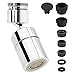 Accesorio de rociador de grifo Adaptador de aireador de grifo de cocina Cabezal de rociador de agua Filtro de repuesto Piezas de grifo Aireador giratorio de 360° Boquilla de burbujeo de agua