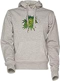 Vendax mariguana - Iguana Gracioso Unisexo Hombre Mujer Sudadera con Capucha Gris Men's Women's Hoodie Sweatshirt Grey