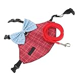 Design élégant : l'adorable harnais pour lapin présente un design de costume élégant, ce qui en fait un excellent choix pour habiller votre lapin pour les fêtes ou les vacances, petit harnais pour lapin, sangle de poitrine pour animaux