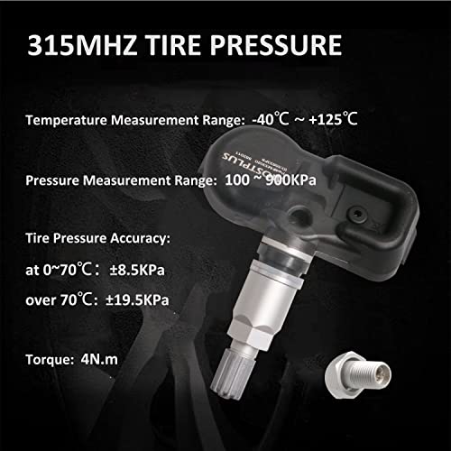 Mostplus 42607-06020 42607-30060 Tire Pressure Monitoring System Sensor (Tpms) 315Mhz Compatible For 2012-2018 Toyota Lexus(Set Of 4) #TOP4