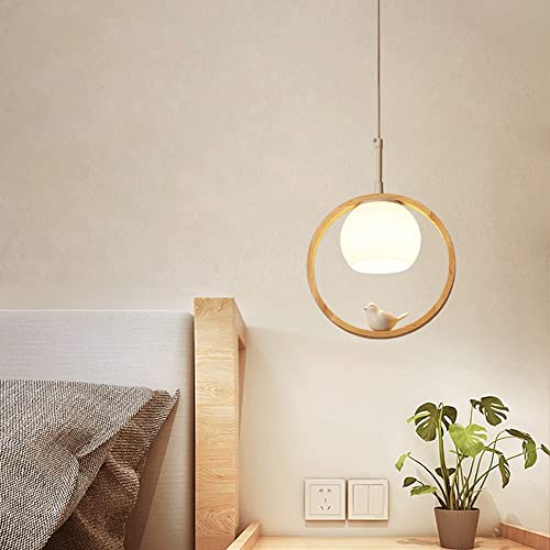 Accesorios de iluminación colgante E27 en techo de madera maciza 4
