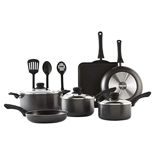 Imusa Usa Complete Cookware Set, Charcoal #TOP2