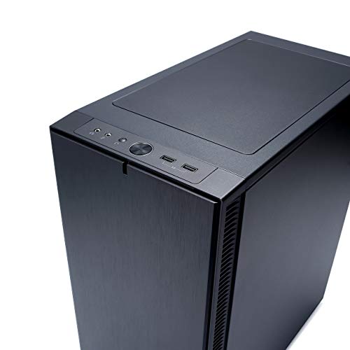 Fractal Design Define Mini C, Mini Tower Computer Case, mATX, Optimized For High Airflow and, 2X Fractal Design Dynamic X2 GP,12 120mm Silent Fans Included, PSU Shroud, Black