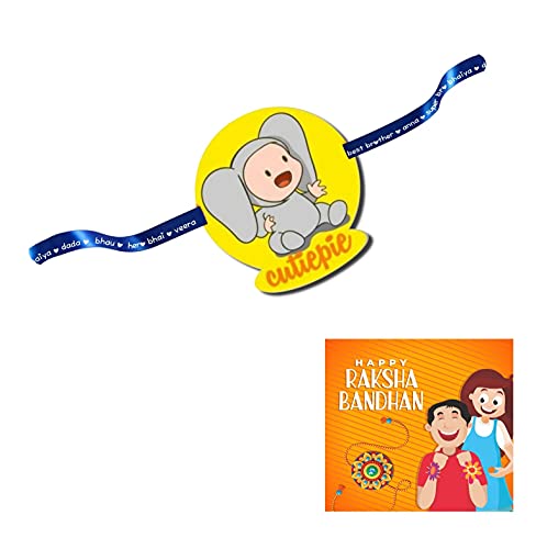 Image of TheYaYaCafe Little Bro Printed Rakhi for Baby Brother | Rakshabandhan Baby Bro Rakhi