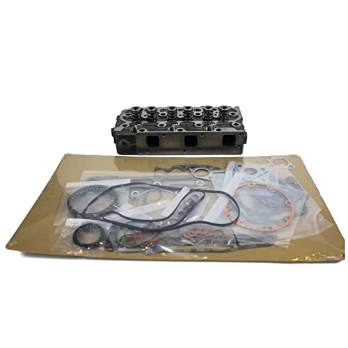 Image of D1105 Complete Cylinder Head & Full Gasket Kit for Kubota Engine