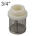 Stainless Steel Pump Suction Strainer Basket with Plastic Threaded Connector, Hose Filter for Garden Watering Equipment, Rain Bucket Accessories, Agriculture, Lawn Industrial Irrigation Use(3/4inch)