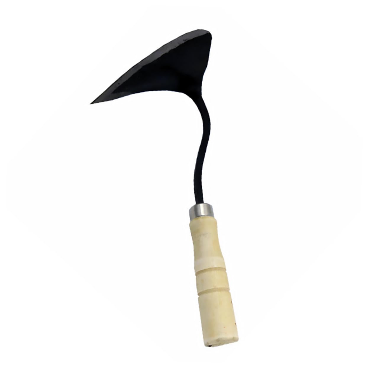 UPKOCH Zappetta da Giardinaggio Forgiata Manico in Legno, Aratro a Mano Portatile per Scavare e Trapiantare, Attrezzo Pratico per Casa, Giardino e Orto