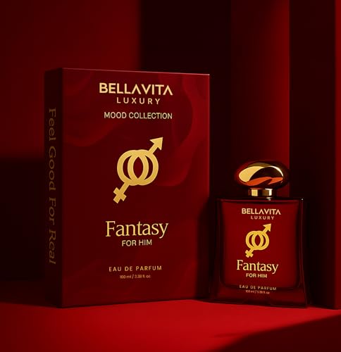BELLAVITA Luxury Mood Collection FANTASY Perfume for Men 100ml | Pheromone Inspired Technology Long Lasting Fragrance | Notes of Orange, Vetiver and Saffron | Floral, Spicy Premium Fragrance - Image 8