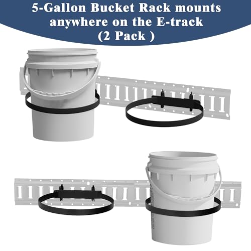 Support de seau 5 gallons pour piste E : fini les chutes en remorque fermée