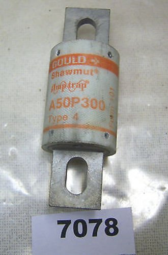 A50P300-4 300 Amp Blade Fuse - Fast Acting, 500V AC / 450V DC, Semiconductor Protection (4.34" Long)