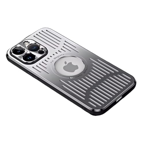 iPhone 17 Pro �p �P�[�X ��p ���� MagSafe�Ή� �U�M �y�� �f�U�C���Z���X �����Y�ی� ���� �ϏՌ� �y�� ���M �C�菝�h�~ �w��h�~ ���O�W���A���[ �l�C �����h�~ ������� �R�p ���� �X���� �A�C�z��17 Pro�J�o�[(�V���o