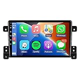 for Suzuki Grand Vitara Radio 2005-2019 Car Stereo Wireless/Wired Carplay Android Auto with 9' IPS Touchscreen GPS Navigation for Car Head Unit Built-in DSP with Free Backup Camera (4GB RAM+64GB ROM)