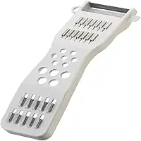 Descascador, Fatiador, Cortador, Ralador, Legumes, Verduras, Frutas, 5 em 1, Branco, Aço Inoxidável