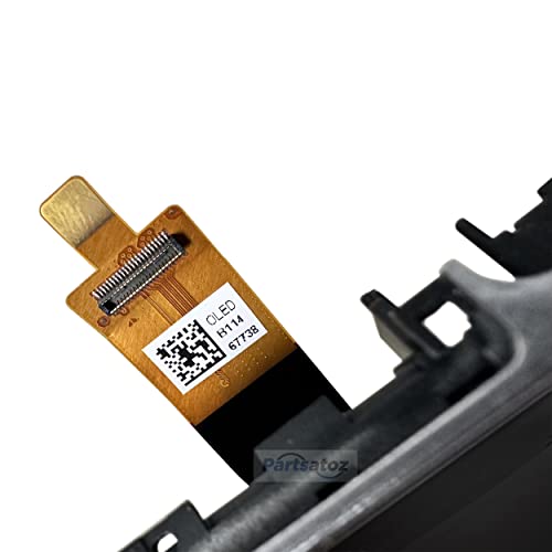 Partsatoz Tela LCD preta digitalizadora de vidro com moldura de substituição para Playstation PS Vit