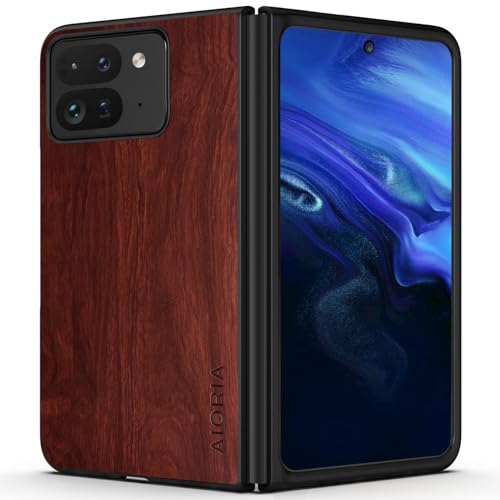 Aioria X}zP[X Google Pixel 9 Pro XL 5G ݊Ebhp^[ X^CbVŏvȌgѓdbP[X ӂ ؖڕ ی (Brown, For Pixel 9 Pro Fold)