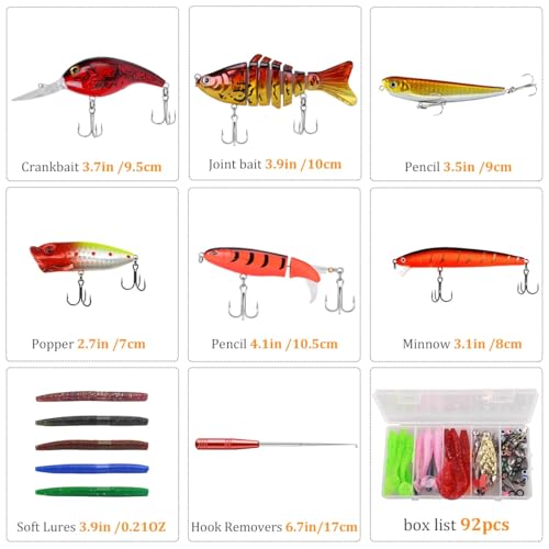 Matériel de pêche kit 104 pcs idée cadeau de Noël 2025 pour passionnés - 3