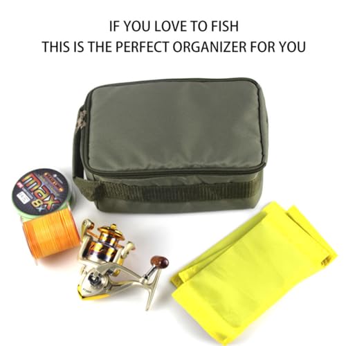 Bolsa Multifuncional para Carrete de Pesca, Funda Resistente de Dacron para Equipo miniatura 7