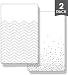 Organic Cotton Crib Sheet Set: Pack N Play & Mini Crib Mattress Sheets - Fitted Baby Bed Sheets - Soft & Breathable Unisex Nursery Bedding for Infants & Toddlers - 39" x 27" x 5" - Gray - 2 Pack Sets