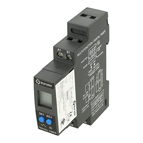 Relais temporisé digital rail DIN Trumeter 7957 24-240V AC DC