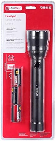 Utilitech 500-Lumen LED Handheld Battery Flashlight