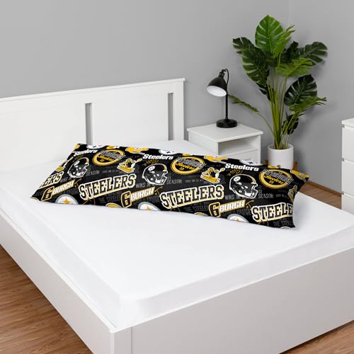 FOCO Pittsburgh Steelers NFL Printed Plush Body Pillow